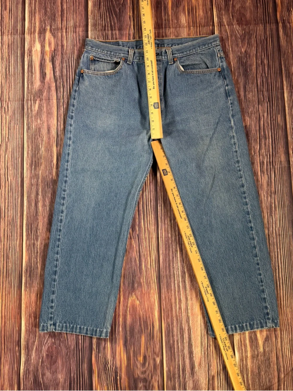 LEVIS 90s Vintage Levi's 501 Men's‎ Distressed Worn In Button Fly Jeans Cropped
